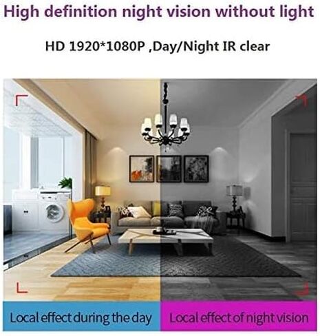 Wireless Mini Camera 1080P Indoor Home Security Camera Surveillance Video Cameras 2.4GHz for Nanny Camera Monitor Night Vision in Kuwait