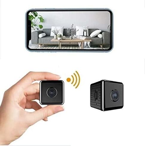 Wireless Mini Camera 1080P Indoor Home Security Camera Surveillance Video Cameras 2.4GHz for Nanny Camera Monitor Night Vision in Kuwait