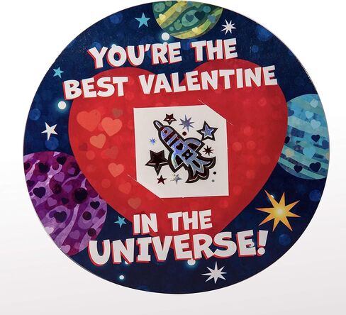 وشم وبطاقات عيد الحب في الفضاء الخارجي للأطفال من موليبي كيدز للفصول المدرسية، 28 وشمًا وبطاقات in Kuwait