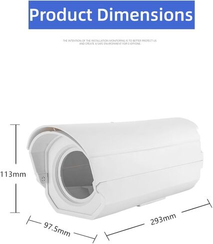 Coolotic CCTV الأمن الإسكان الألومنيوم داخلي صندوق الكاميرا في الهواء الطلق مانعة لتسرب الماء تقاطع صندوق شل لكاميرا المراقبة CCTV الثقيلة حامل تثبيت على الحائط in Kuwait