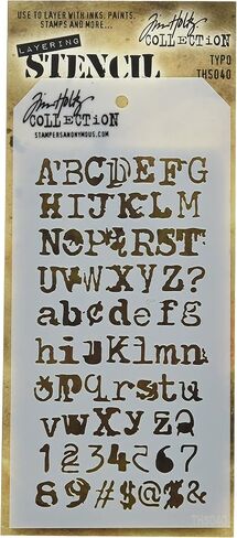 Stampers Anonymous Tim Holtz Layered Stencil 4.125"X8.5", Crackle in Saudi Arabia
