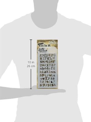 Stampers Anonymous Tim Holtz Layered Stencil 4.125"X8.5", Crackle in Saudi Arabia