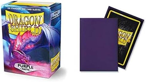 10 Packs Dragon Shield Matte Purple Standard Size 100 ct Card Sleeves Display Case in Saudi Arabia