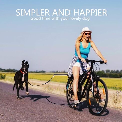 مقود دراجة الكلب المرفق من ODIER مقود الكلب للاستخدام الخارجي بدون استخدام اليدين للكلاب الصغيرة والمتوسطة، مقود الجري سريع الإصدار in Kuwait
