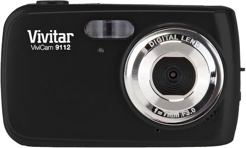 Vivitar 9.1MP Digital Camera with 1.8-Inch Screen (V9112-BLK-PR) , Color May Vary in Saudi Arabia