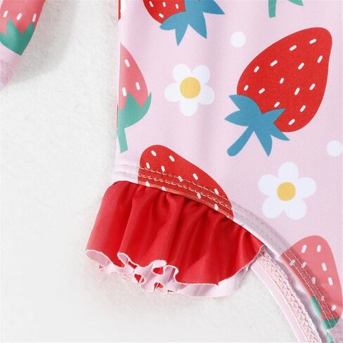 Puseky طفل الفتيات قطعة واحدة ملابس السباحة البريدي طفح الحرس مع طقم قبعات ملابس السباحة تكدرت لطيف الوليد طفلة ثوب السباحة in Kuwait