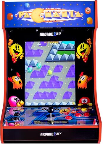 ARCADE1UP- لعبة الأركيد التراثية من بانداي نامكو إصدار PAC-Mania، تتضمن الأجهزة والجهاز in Kuwait
