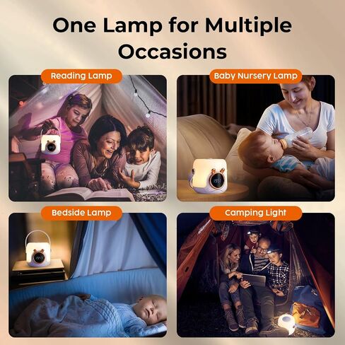 Kids Night Light with Clock,Baby Night Lights for Nursery, Portable Night Light for Children,Cute Lamp, Breastfeeding Night Light,Best Gifts for Children(Purple) in Saudi Arabia