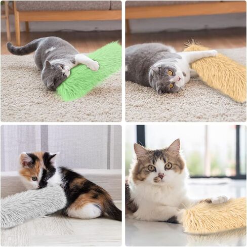 Catnip Toy, 3 Pack Cat Toys Cat Pillows Plush Cat Chew Toys with 2 pcs Catnip Sticks Interactive Cat Kicker Toys for Indoor Cats Cat Toys with Catnip Cat Nip Toys for Kittens in Saudi Arabia