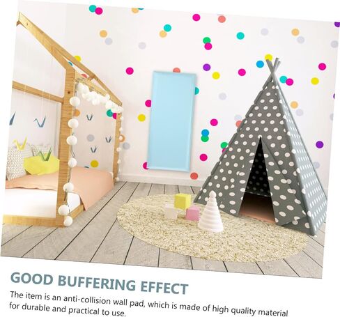 Children Room Wall Sticker - Self Adhesive Soft Wall Pad, Protective Wall Cushion for Bedroom Nursery, Background Decor, Wall Protector for Kids, 1pc in Saudi Arabia