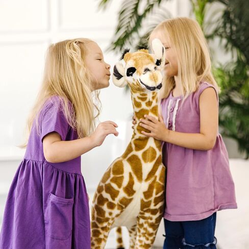 Melissa & Doug Plush - Standing Baby Giraffe, Brown and Peach in Saudi Arabia