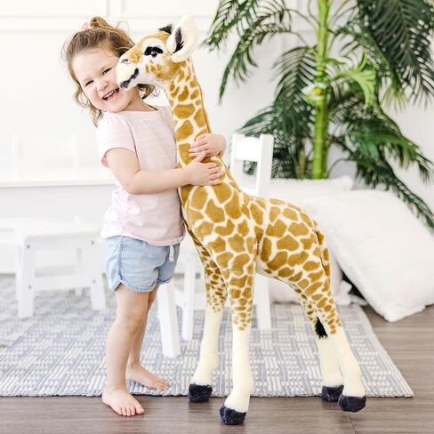Melissa & Doug Plush - Standing Baby Giraffe, Brown and Peach in Saudi Arabia