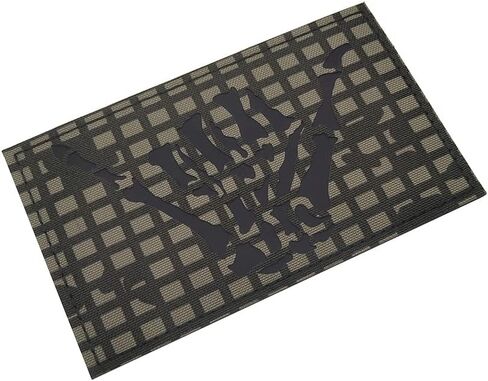 Taifeng مقاس 5 × 3 بوصات كبيرة مموهة ليلية صحراوية بالأشعة تحت الحمراء IR جمجمة هيكل عظمي للإصبع الأوسط رقعة تكتيكية رقعة تثبيت بخطاف دعم (5 بوصات عرض × 3 بوصات ارتفاع) (ليلة الصحراء كامو)، أسود in Kuwait