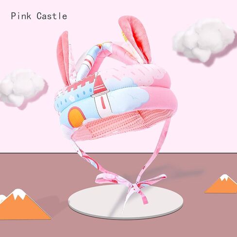 Cute Baby Safety Anti-Bump Walking Helmet, Infant Toddler Anti-Collision Head Cushion Soft Breathable, Kids Anti-Fall Protective Harnesses Cap for Crawling, Walking and Playing (Blue Clouds) in Saudi Arabia