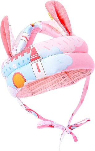 Cute Baby Safety Anti-Bump Walking Helmet, Infant Toddler Anti-Collision Head Cushion Soft Breathable, Kids Anti-Fall Protective Harnesses Cap for Crawling, Walking and Playing (Blue Clouds) in Saudi Arabia