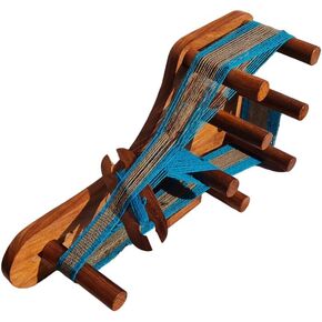 Lumberkart Premium Handcrafted Rosewood Inkle Loom for Weaving, Knitting & Crocheting – Adjustable Frame for Weaving Up to 42-inch Bands – Includes Weaving Comb – Durable & Smooth Crafting Tool