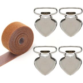 Set 4pcs Canvas Stretch Clip for Cross Stitch, Scroll Rod Side Tension Clip Universal Hand Embroidery Needlework Frame Sewing Gadgets Accessories Tensioners Clips Stretch DIY Quilting
