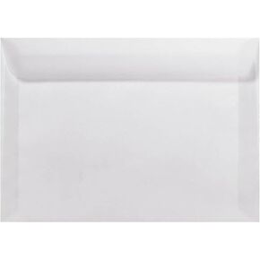 LUXPaper Booklet Envelopes | 9 1/2" x 12 5/8" | Clear Translucent | 30lb. Text | 50 Qty