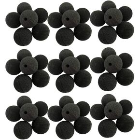 Clothes 50pcs Circus Clown Nose Sponge Clown Nose Cosplay Nose for Comic Masquerade Cospaly Costume Party (Black) Clown Costume