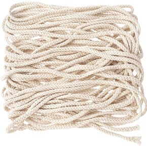 PAGOW 65.6 Feet/20m Candle Wicks, 1/8"(4mm) Oil Lamp Wicks Cotton Replacement for Candle Making, Cream Lantern Wick Roll, Long Adjustable Handmande Candle DIY Wick Roll for Craftsmanship