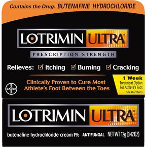 Lotrimin Ultra Ringworm Cream Butenafine Hydrochloride Cream 1% - Clinically Proven Effective Antifungal Cream Treatment of Most Ringworm, 1.1 Ounce (30 Grams)