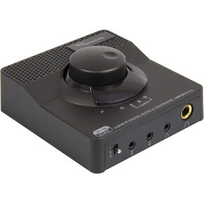Premium USB DAC with Optical, Coaxial, and 3.5mm Audio Ports - Headphone Amplifier Mini Stereo DAC 24-bit 96kHz | Digital-to-Analog Audio Converter Adapter