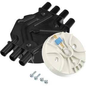 uxcell Ignition Distributor Cap and Rotor Kit for Chevrolet Silverado 1500 1999-2006 for GMC Sierra 1500 1999-2007 No.10452458/10452457
