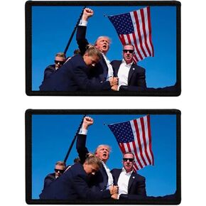 2 PCS Trump Patch Fight Trump Patch Trump 2024 Patch Make America Great Again Patch Save America Again Patch Hook and Loop