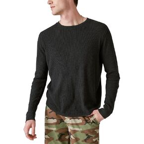 Lucky Brand Mens Garment Dye Thermal Crew Tshirt