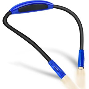 Vekkia Lightweight Neck Reading Light, Book Light for Reading in Bed, Knitting Light for Neck,3 Colors,9 Brightness,Rechargeable,Hand Free,Portable,Long Lasting,Outdoor,Gift for Craft&Crochet Lover