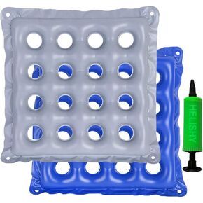 2 Pack Waffle Cushion for Pressure Sores Chair - Inflatable Air Seat Cushion for Pressure Relief - Wheelchair Cushions - Coccyx,Sciatica & Tailbone Pain Relief Cushion for Office, Home, Car, Recliner