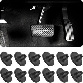 12PCS Brake Switch Stopper, Car Brake Light Switch Pad, Replacement OEM #90541-06036, Automotive Clutch Pedal Stop Pads for Most Cars Trucks SUVs