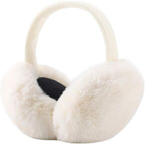 Winter Earmuffs Women Warm Earmuffs Soft Fluffy Earmuffs Adjustable & Foldable Ear Warmers Winter Accessories