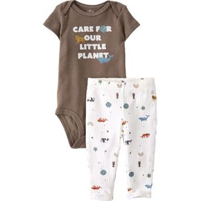 little planet by carter's baby-girls 2-piece Organic Bodysuit and Pant Set