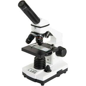 Celestron – Celestron Labs – Monocular Head Compound Microscope – 40-2000x Magnification – Adjustable Mechanical Stage – Includes 2 Eyepieces and 10 Prepared Slides