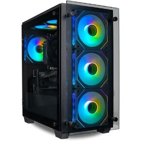 Empowered PC Stratos Micro Gaming Desktop - Intel 12-Core i7-12700, 32GB RAM, 512GB NVMe SSD + 2TB HDD, Intel UHD Graphics 770, WiFi, Windows 11 Pro - Liquid Cooled RGB Gamer Computer