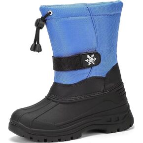 koppu Boys Girls Snow Boots Kids' Waterproof Snow Boots for Winter Slip Resistant Cold Weather Shoes