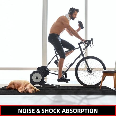 Foldable Treadmill mat, 68''x24'' Exercise Equipment Mat for Hardwood Floor Carpet Protection, 6mm Thick, Exercise Bike Mat Pad for Indoor Cycles, Rowing Machine, Elliptical in Saudi Arabia