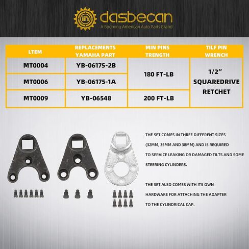 Dasbecan Outboard Trim/Tilt Pin Wrench Tools Set Compatible with Yamaha Suzuki Johnson Evinrude Replace# MT0004 MT0006 MT0009 in Saudi Arabia