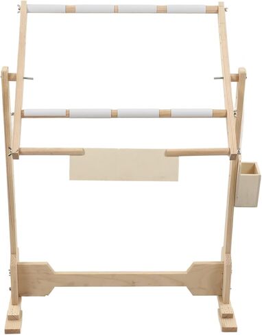 Ejoyous 32CT Cross Stitch Stand, 360° Rotation Adjustable Embroidery Stitch Frame Stand Floor Standing Wooden Frame for Embroidery Crafts in Saudi Arabia