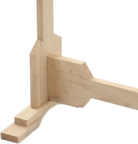 Ejoyous 32CT Cross Stitch Stand, 360° Rotation Adjustable Embroidery Stitch Frame Stand Floor Standing Wooden Frame for Embroidery Crafts in Saudi Arabia