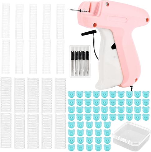 Generic Micro Stitch Gun for Clothing,New Quick Stitch Sewing Gun,Mini Quick Repair Garment Sewing Machine,Handheld Sewing Machine Garment Connector(Size:Pink)(Size:Pink) in Kuwait