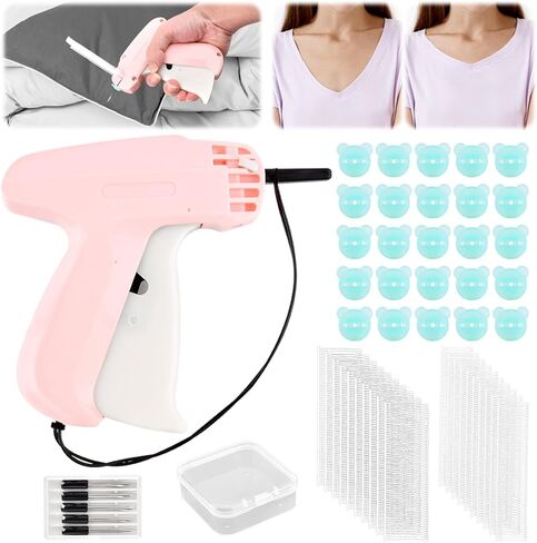 Generic Micro Stitch Gun for Clothing,New Quick Stitch Sewing Gun,Mini Quick Repair Garment Sewing Machine,Handheld Sewing Machine Garment Connector(Size:Pink)(Size:Pink) in Kuwait