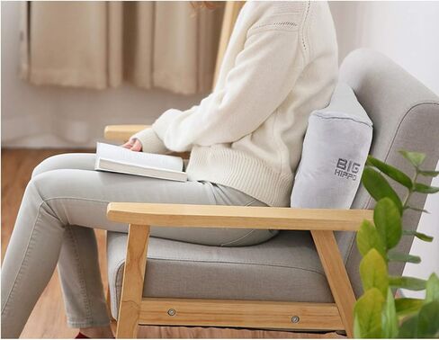 وسادة دعم ظهر فرس النهر الكبيرة، وسادة دعم قطني لاستخدام آلام الظهر في الكرسي، تخفيف آلام أسفل الظهر، وسادة قطنية خلفية لكرسي المكتب، كرسي المكتب، مقعد السيارة، المنزل أو الطائرة in Kuwait