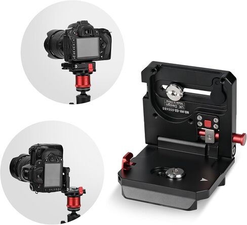 IFOOTAGE DSLR كاميرا عمودية أفقية التبديل ترايبود لوحة الإصدار السريع، HV-01 لوحة تحويل أفقية ورأسية، ملحقات رأس ترايبود، مناسبة لكاميرات SLR، الكاميرات الرقمية in Kuwait