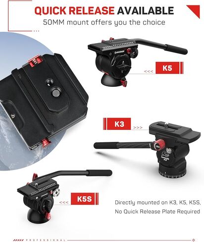 IFOOTAGE DSLR كاميرا عمودية أفقية التبديل ترايبود لوحة الإصدار السريع، HV-01 لوحة تحويل أفقية ورأسية، ملحقات رأس ترايبود، مناسبة لكاميرات SLR، الكاميرات الرقمية in Kuwait