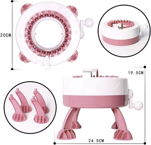 YNOLDCC Knitting Machines 22 Needles, Smart Weaving Loom Knitting, Double Knitting Machine Kit for Adults/Child, DIY Hand Knitting kit, L10 (22 L2), YNUSL10 in Saudi Arabia
