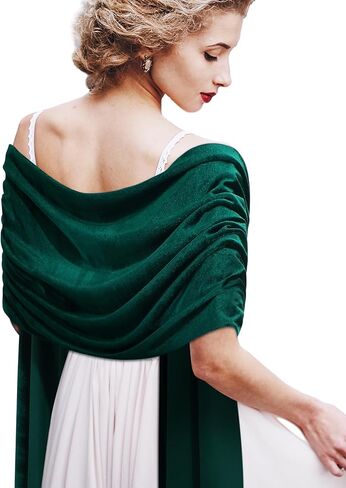 Geyoga Women Velvet Scarfs Shawls and Wraps for Evening Dresses Wedding Shawl Wraps Bridal Scarve in Saudi Arabia