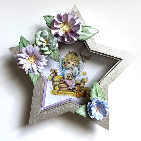 Katy Sue Christmas Angels Paper Craft Pad (Not Die-Cut) - Containing 40 Sheets of Angelic Images, Card Toppers & Sentiments (Pad Size 15 x 9 x 1.2 inch) in Kuwait