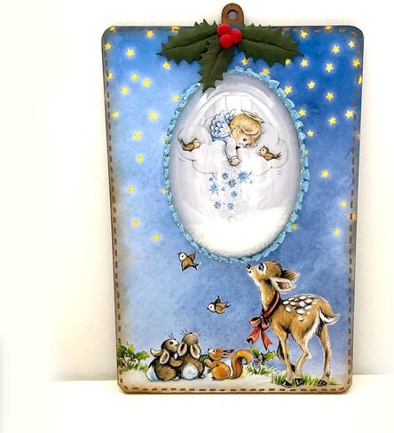 Katy Sue Christmas Angels Paper Craft Pad (Not Die-Cut) - Containing 40 Sheets of Angelic Images, Card Toppers & Sentiments (Pad Size 15 x 9 x 1.2 inch) in Kuwait